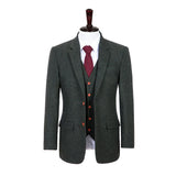 Green Barleycorn Tweed Jacket - Yoosuitan