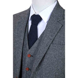 Grey Estate Herringbone Tweed Jacket - Yoosuitan
