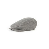 Grey Tweed Flat Caps