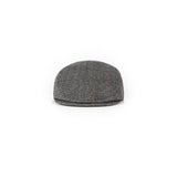 Traditional Grey Estate Herringbone Tweed Flat Caps