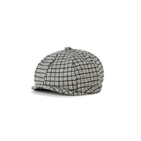Grey Houndstooth Tweed Newsboy Caps