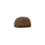 Country Brown Windowpane Tweed Flat Caps