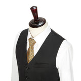 Black mercerized wool stretch blazer and shirt