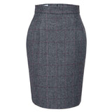 Traditional Grey Estate Herringbone Tweed 3 Piece Women Suit