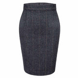 Dark Grey Estate Herringbone Tweed 3 Piece Women Suit