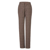 Brown Estate Herringbone Tweed 3 Piece Women Suit