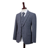 Blue Barleycorn Tweed Jacket - Yoosuitan