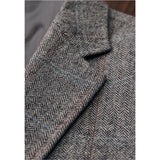 GREY ESTATE HERRINGBONE PLAIN TWEED 3 PIECE SUIT - Yoosuitan