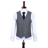 Grey Estate Herringbone Tweed Three Piece Suit