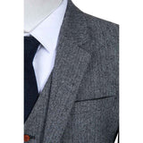 Grey Estate Herringbone Tweed Three Piece Suit