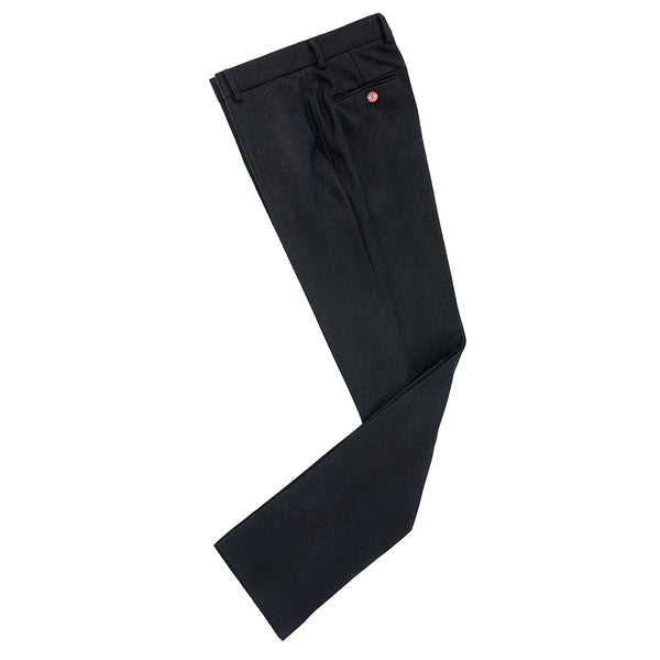 Black Twill Tweed Pants