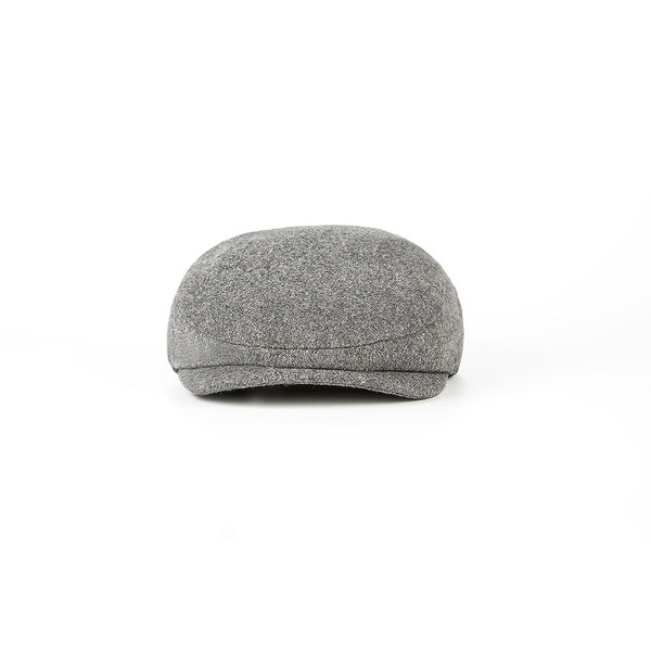 Grey Tweed Flat Caps
