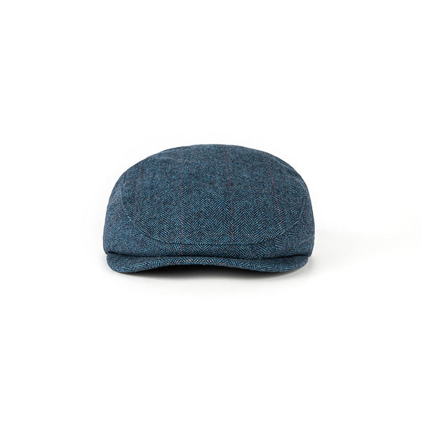 Blue Estate Herringbone Tweed Flat Caps