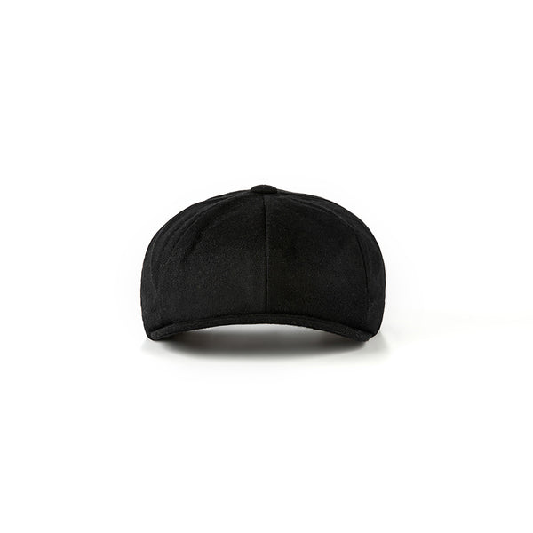Black Twill Tweed Newsboy Caps