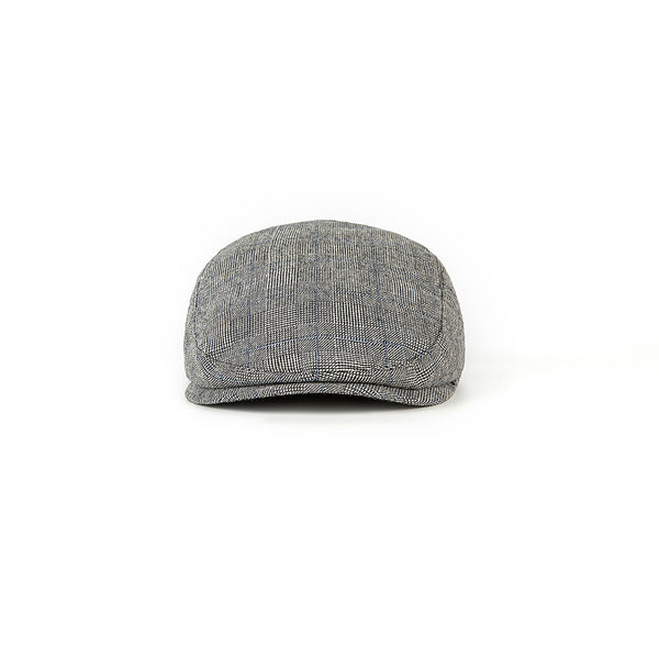 Grey Prince of Wales Tweed Flat Caps
