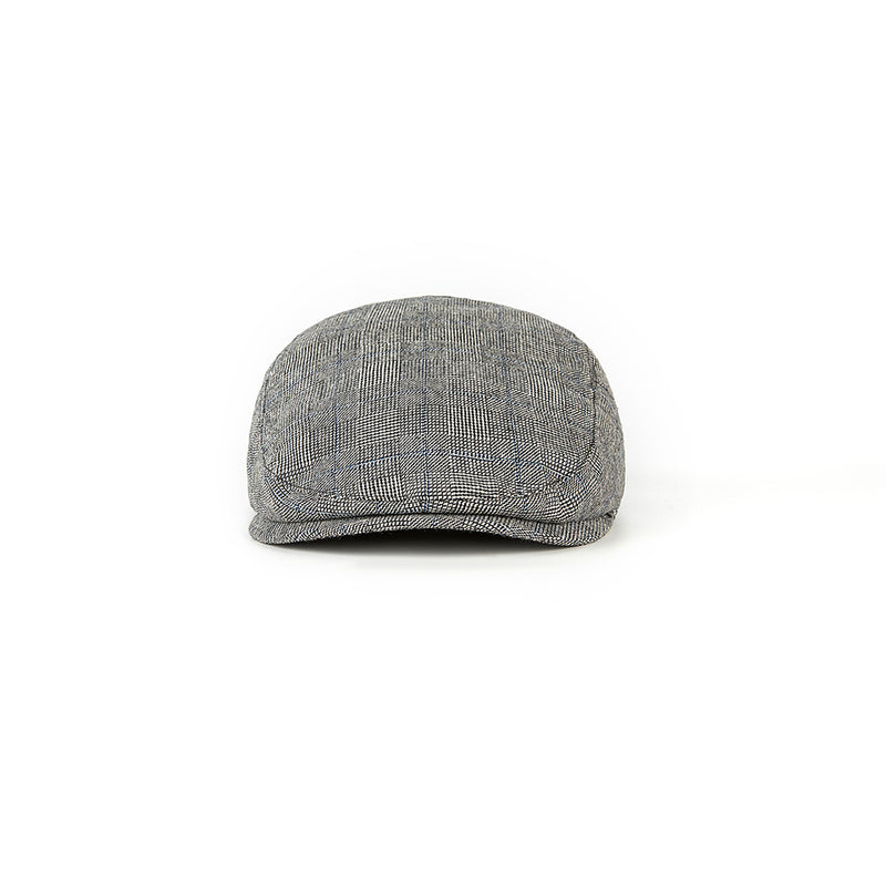 Grey Prince of Wales Tweed Flat Caps
