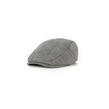 Grey Prince of Wales Tweed Flat Caps