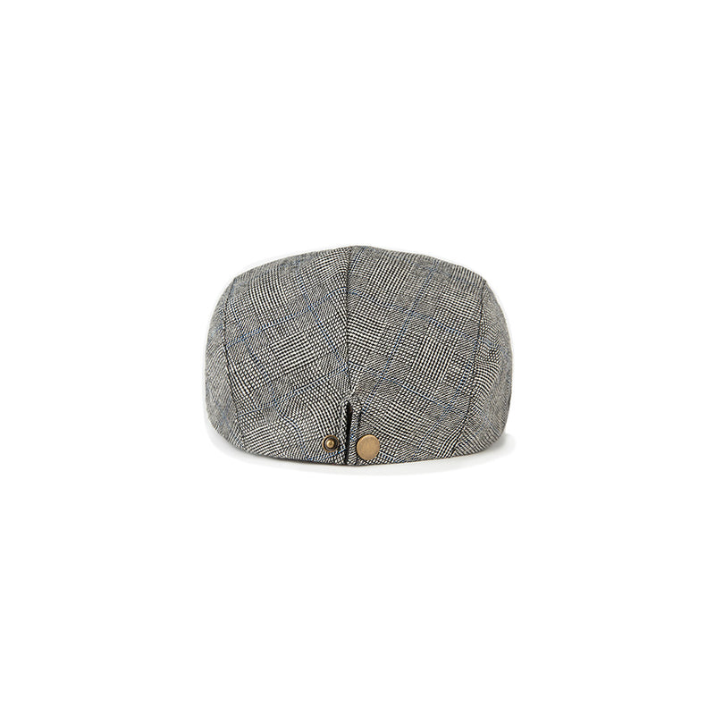 Grey Prince of Wales Tweed Flat Caps