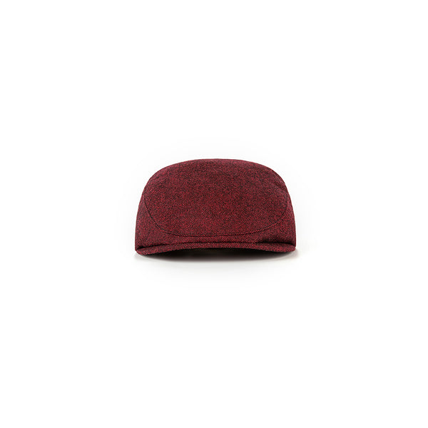 Maroon Barleycorn Tweed Flat Caps