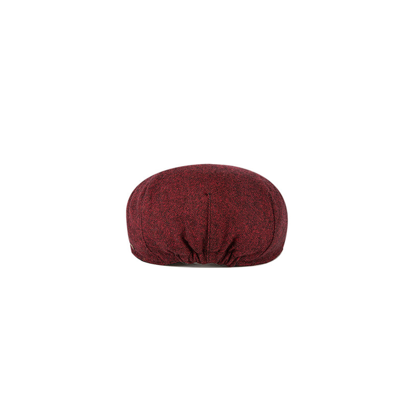 Maroon Barleycorn Tweed Flat Caps