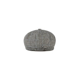 Grey Prince of Wales Tweed Newsboy Caps