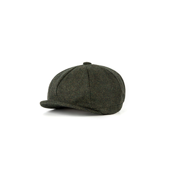 Green Barleycorn Tweed Newsboy Caps