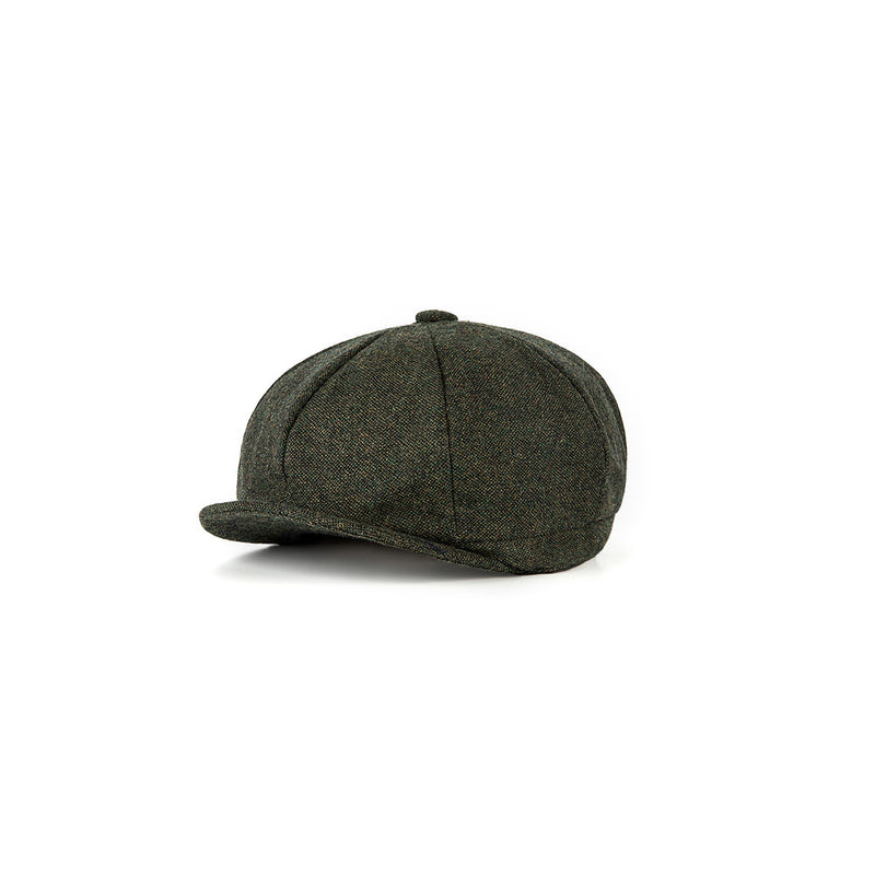 Green Barleycorn Tweed Newsboy Caps