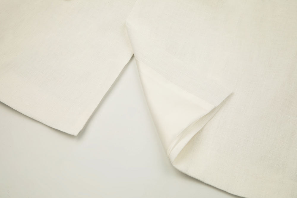Ivory Linen 3 Piece Suit
