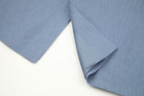 Light Blue Linen 3 Piece Suit - Yoosuitan