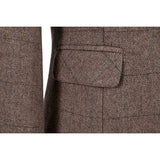 Brown Estate Herringbone Tweed 3 Piece Women Suit