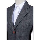 Traditional Grey Estate Herringbone Tweed 3 Piece Women Suit