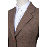 Brown Estate Herringbone Tweed 3 Piece Women Suit