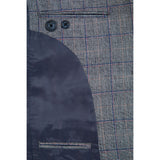 Retro Grey Windowpane Tweed 3 Piece Suit - Yoosuitan