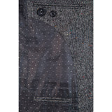 Grey Barleycorn Colored Dots Tweed 3 Piece Suit - Yoosuitan