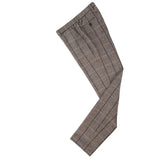 Blown Windowpane Herringbone Tweed 3 Piece Suit - Yoosuitan