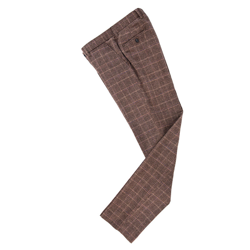 Blown Overcheck Twill Tweed 3 Piece Suit - Yoosuitan