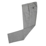 Light Grey Flannel Tweed 3 Piece Suit - Yoosuitan